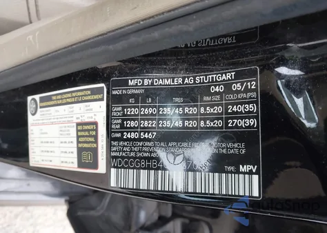 2012 Mercedes-Benz Glk 350 4Matic из США, поврежденный, VIN WDCGG8HB4CF927061